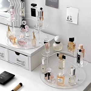 Mehrstöckiges drehbares Acryl-Display für Parfüm und Kosmetik-Organizer