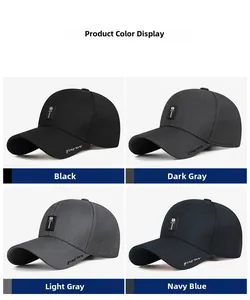 Details zur verstellbaren Business-Baseballkappe für Herren mit Logo-Patch und Stickerei