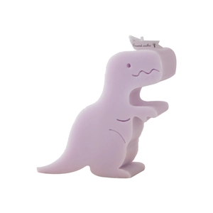 Light purple dinosaur scented candle with cartoon design for creative home decor gift