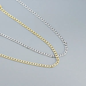 Cuban Link Necklace 925 Sterling Silver Minimalist Curb Chain Jewelry For Women And Men