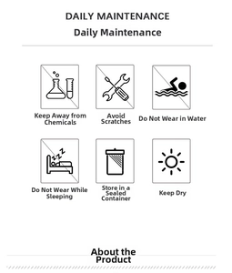 Detailed daily maintenance guide for jewelry showing cleaning and storage care tips