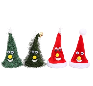 Set di giocattoli di Natale animati con occhi divertenti e campanelli festosi