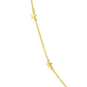 Elegant s925 silver gold star pendant necklace with minimalist cable chain jewelry