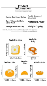 Guide des tailles des broches en alliage en forme de pain avec dimensions et poids précis