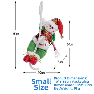 Close-up of small Christmas snowman pendant with dimensions 10x8x35cm and 93g net weight