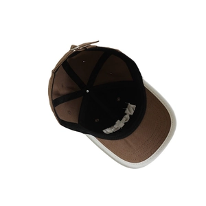 Cappellino baseball color-block per bambini con fibbia regolabile in metallo e cotone