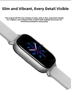 Detail view of the Y13 smart watch featuring a 1.83-inch IPS HD screen and grey strap