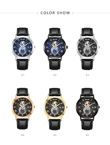 Grid view showing variety of Yolako earth dial watches with leather straps and Roman numerals