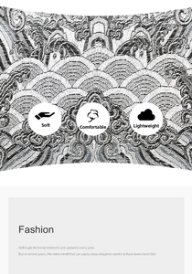 Close-up of elegant woven fabric featuring a retro black and white mountain wave pattern