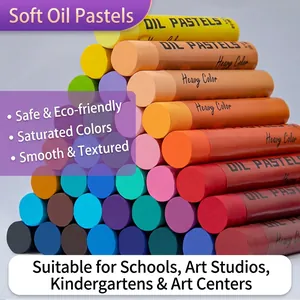 Heavy Color Oil Pastels Soft Professional Vibrant Art Supplies For Student Drawing Impasto Non Toxic Painting
