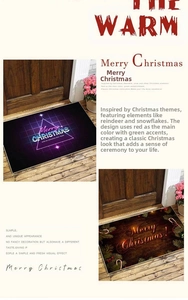 Detailed comparison of festive Christmas door mats with modern and traditional holiday patterns