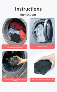 Step-by-step guide for using cat paw shaped laundry hair remover in a washing machine