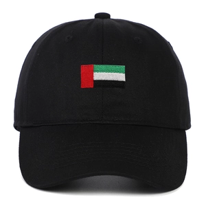 Casquette de baseball noire Free Palestine avec drapeau brodé et visière courbée classique
