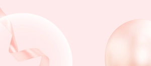 Detail of pink cotton bath towel texture with elegant silk ribbon decorative element