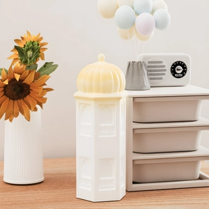 European castle tower silicone mold for DIY resin ornaments and aromatherapy candles
