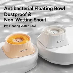 Moderner schwimmender Futternapf für Haustiere mit Spritzschutz für Hunde