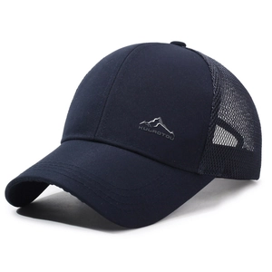 Casquette de baseball en mesh respirant pour homme, sport d'été et protection solaire bleu