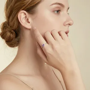 Elegant S925 sterling silver ring featuring heart-cut pink zircon and pavé diamonds