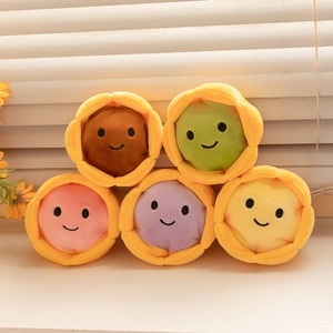 Pendentifs colorés en peluche avec visages souriants pour sacs et porte-clés