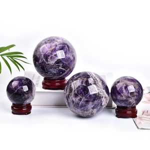 Natural Crystal Gemstone Sphere Ball Polished Quartz Mineral Ball For Feng Shui Healing Meditation Home Office Decor Ornament