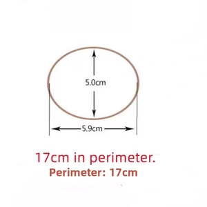 Detailed size guide showing 17cm perimeter and 5.9cm width for this maze pattern bangle