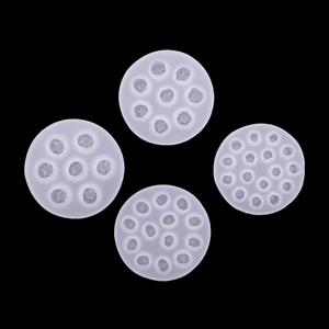 Set mit 4 weißen 3D-Silikonformen für Blaubeeren zum Backen und für Fondant-Dekorationen