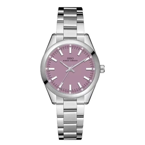Women Quartz Watch Fashion Minimalist Stainless Steel Band Colorful Dial Waterproof Elegant Wristwatch For Ladies