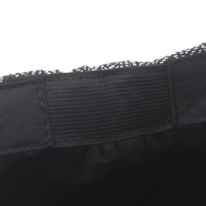 Classic herringbone striped beret with interior elastic band for adjustable fitting