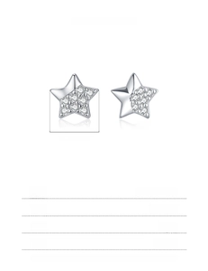 Specifiche dettagliate degli orecchini a stella da 7 mm in argento sterling 925