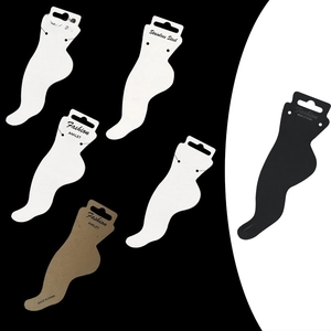 Jewelry Display Cards Foot Shape Kraft Paper Anklet Hanging Packaging Boards For Bracelet Necklace