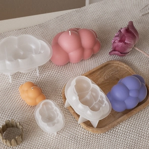 Stampi in silicone a forma di nuvola 3D per candele fai-da-te e resina in tre misure