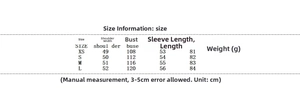 Tableau des tailles détaillé pour ensemble chemise à carreaux et short avec mesures