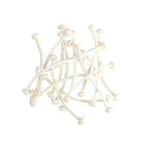 Realistic PVC enoki mushroom model for DIY hot pot miniature vegetable food play craft