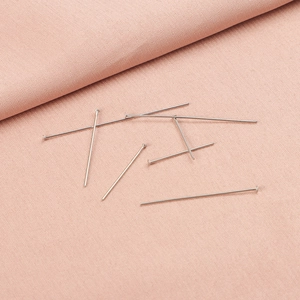 High quality silver stainless steel flat head T-pins for DIY jewelry making and beading