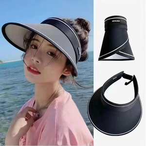 Detailed view of foldable wide brim UPF50+ sun hat showing portable storage design