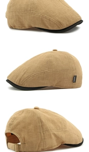 Détail de la casquette gaufrée kaki avec visière noire et boucle de réglage en métal