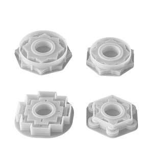 3D Lotus lotus flower and geometric resin silicone molds set for DIY candle holders