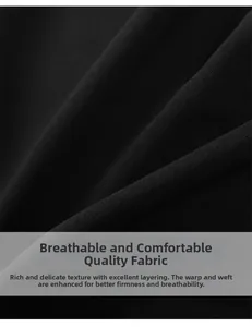 Close-up of breathable high-density black fabric with fine texture for sports pants