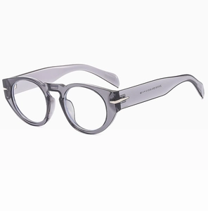 Detail view of model SN3182 translucent grey frame with inner temple specifications