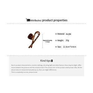 Detailed size specifications of large tortoiseshell acrylic hair claw clip with 11.9cm length