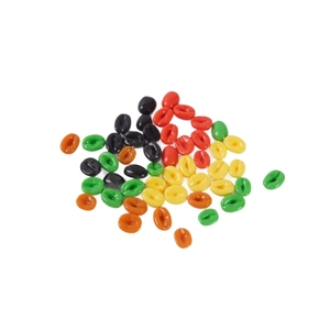 Colorful glossy artificial coffee beans for DIY crafts and coffee shop decoration