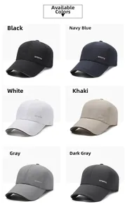 Detailed multi-color display of breathable quick-dry sports mesh baseball caps