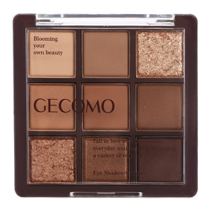 Paleta de sombras chocolate de 9 colores con tonos tierra mate y brillantes cálidos
