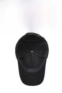 Detail of thickened fleece lining and ear protection on warm winter baseball cap
