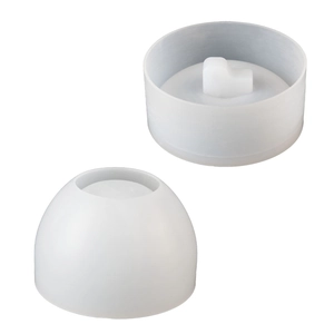 Ensemble de moules en silicone translucide pour boîte de rangement pomme en résine et bougie