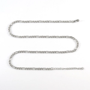 Figaro Chain Necklace Stainless Steel Punk Hip Hop Vintage Style Jewelry For Men Women Gold Silver Tone