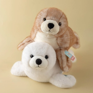 Simpatico Peluche Foca Morbido Animale Di Peluche Bambola Leone Marino Pelliccia Sintetica Regalo Per Bambini Kawaii