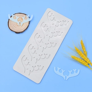 Christmas reindeer antler silicone mold for DIY cake decoration and chocolate crafts