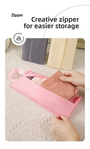 Pratica borsa organizer per biancheria intima con cerniera per valigie da viaggio in tre colori