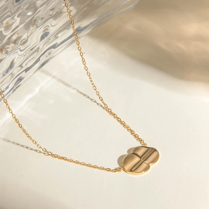 Minimalist Geometric Necklace Gold Plated Stainless Steel INS Style Trendy Fashion Jewelry For Women